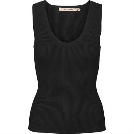 RUE de FEMME Galatea strik top - Sort